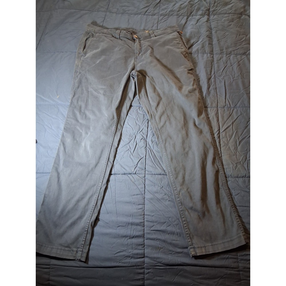 George Slim Straight Blue Khaki Pants‎ 36x30 Casual